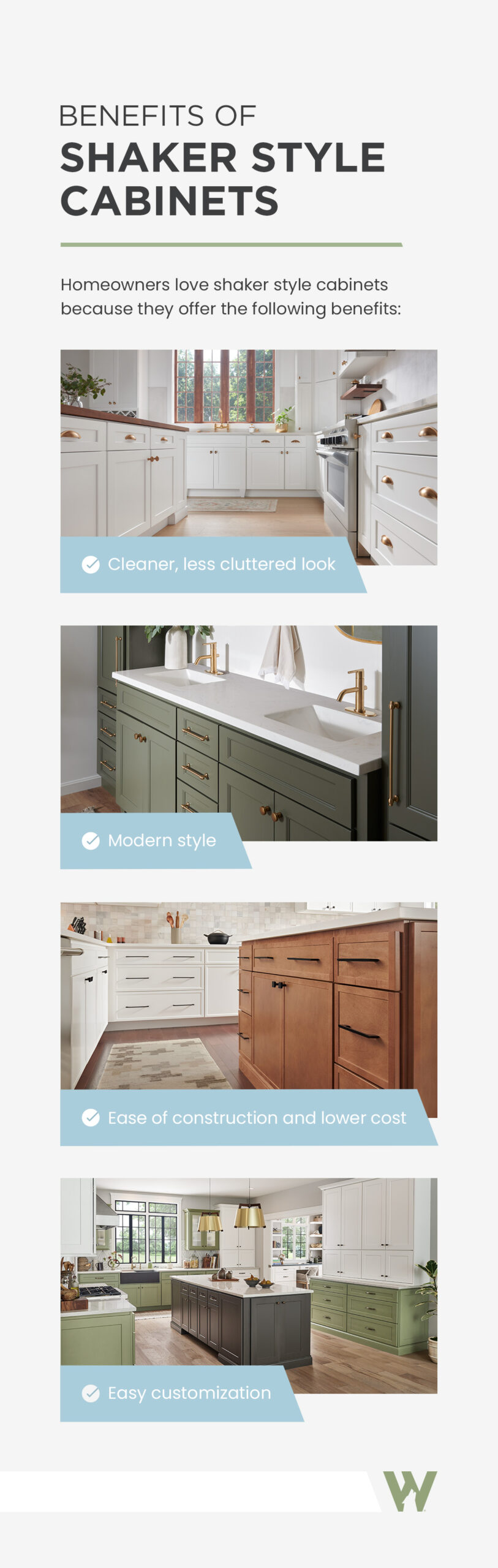 shaker style cabinet benefits