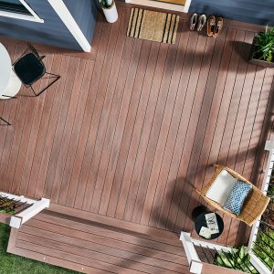 Serenity Decking in Rosewood