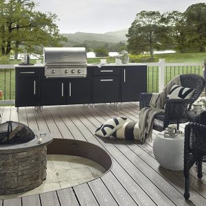 Wolf Endurance Outdoor Cabinets in Slab Black