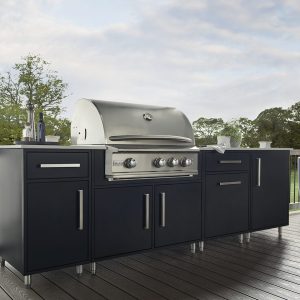 Wolf Endurance Outdoor Cabinets in Slab Black