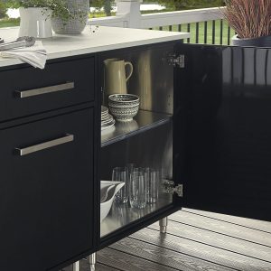 Wolf Endurance Outdoor Cabinets in Slab Black